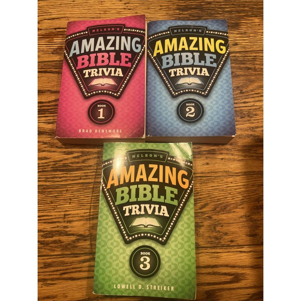 THREE VOLUMES! Nelson's Amazing Bible Trivia BOOKS 1, 2, 3 - EXCELLENT!